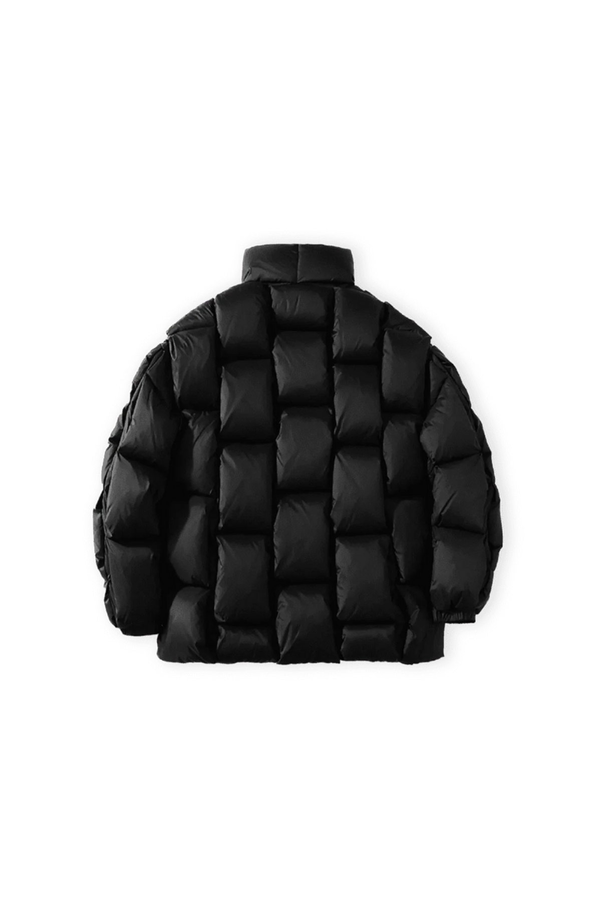 Diagramm-Pufferjacke - Schwarz