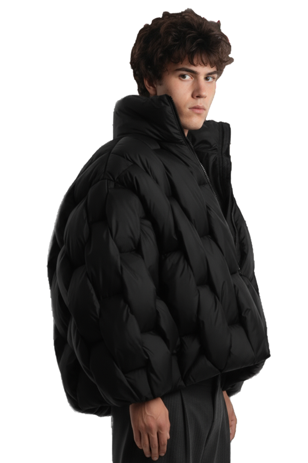 Pentagon Puffer - Schwarz