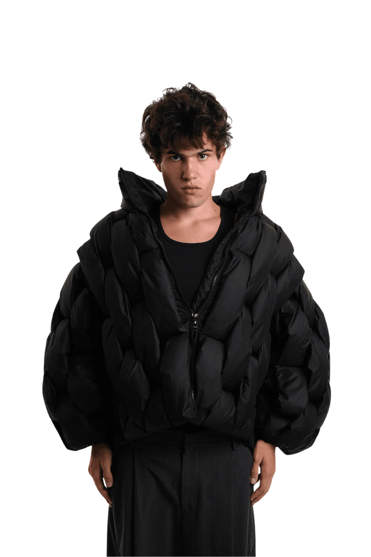 Pentagon Puffer - Schwarz
