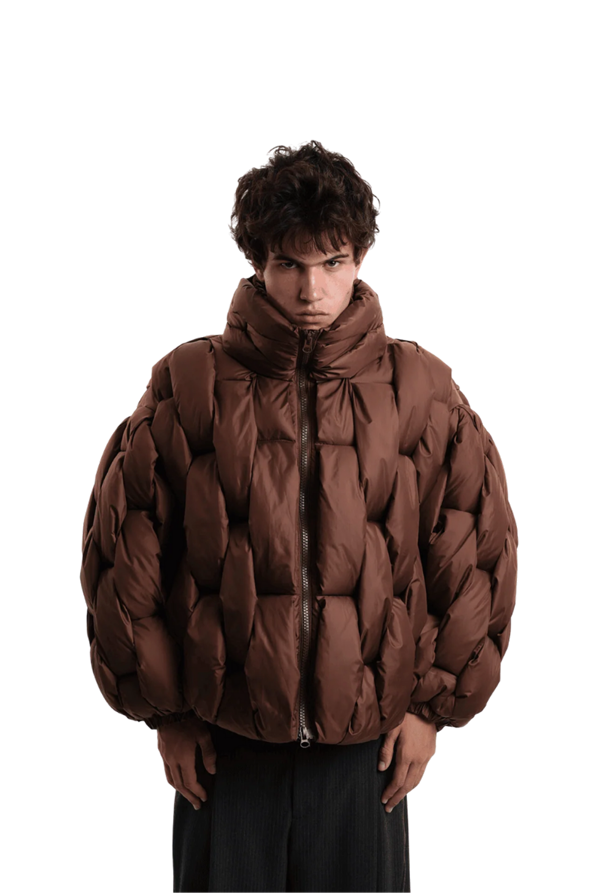 Pentagon Puffer - Braun