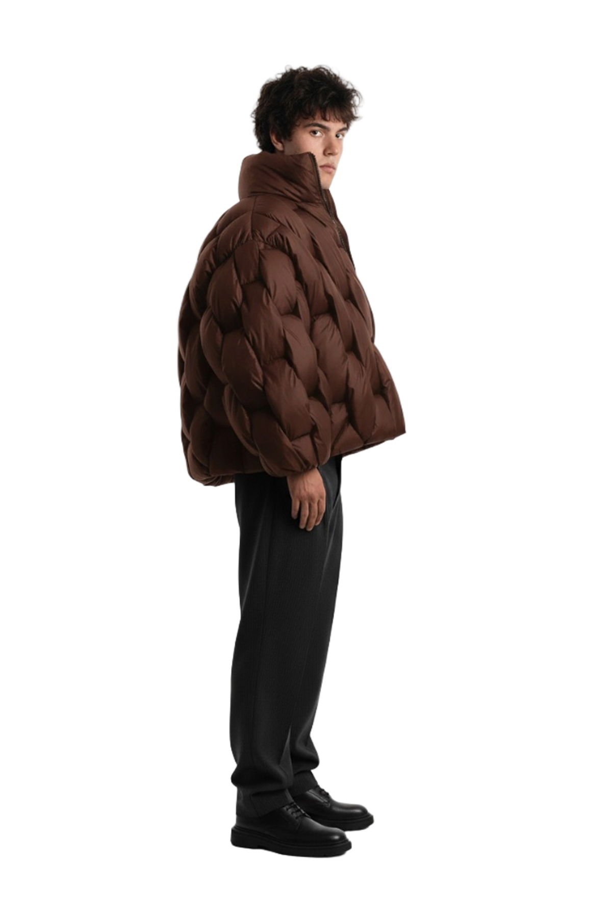 Pentagon Puffer - Braun