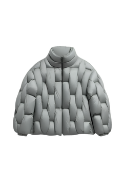 Pentagon Puffer - Grau