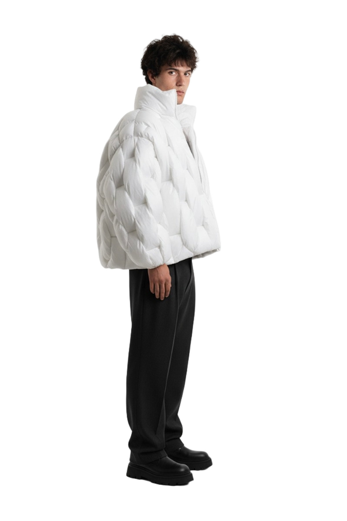 Pentagon Puffer - Blanc