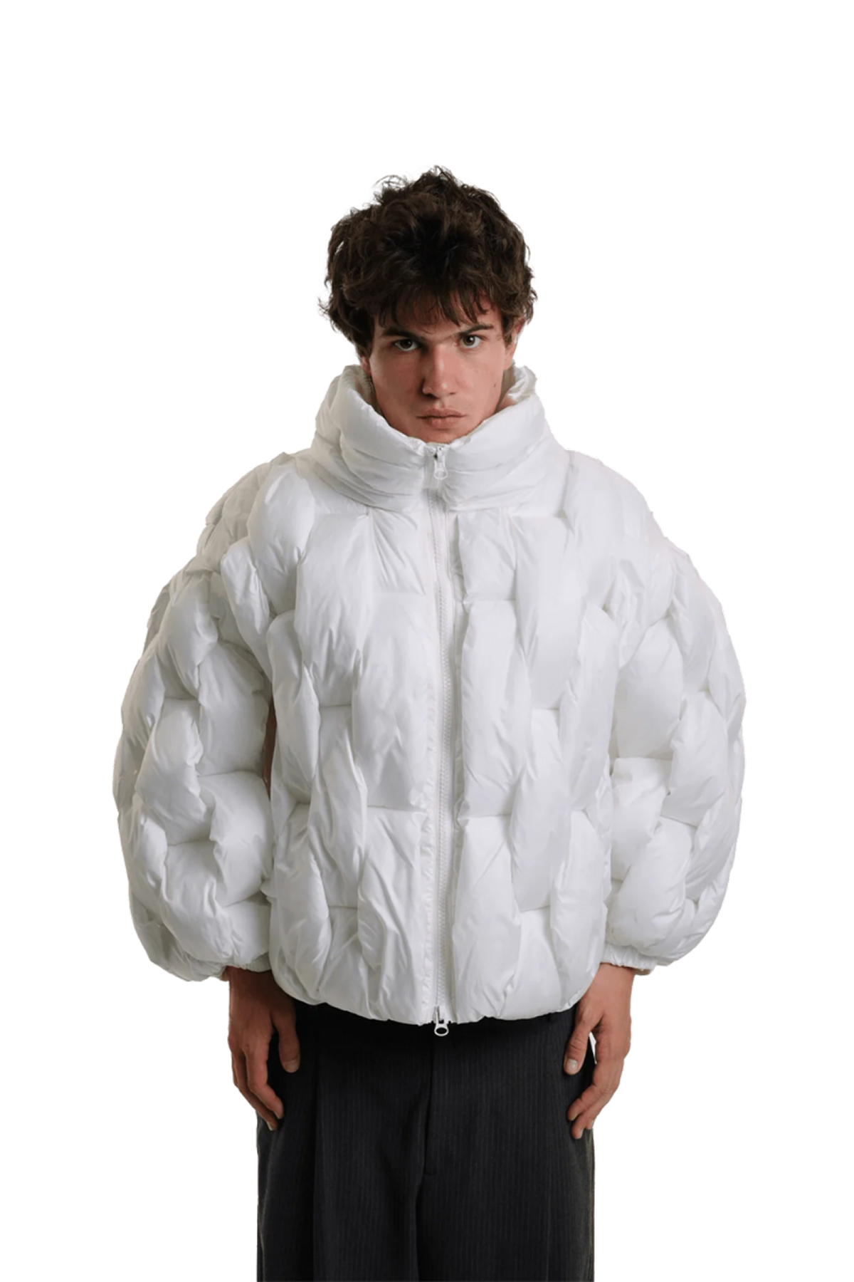 Pentagon Puffer - Blanc