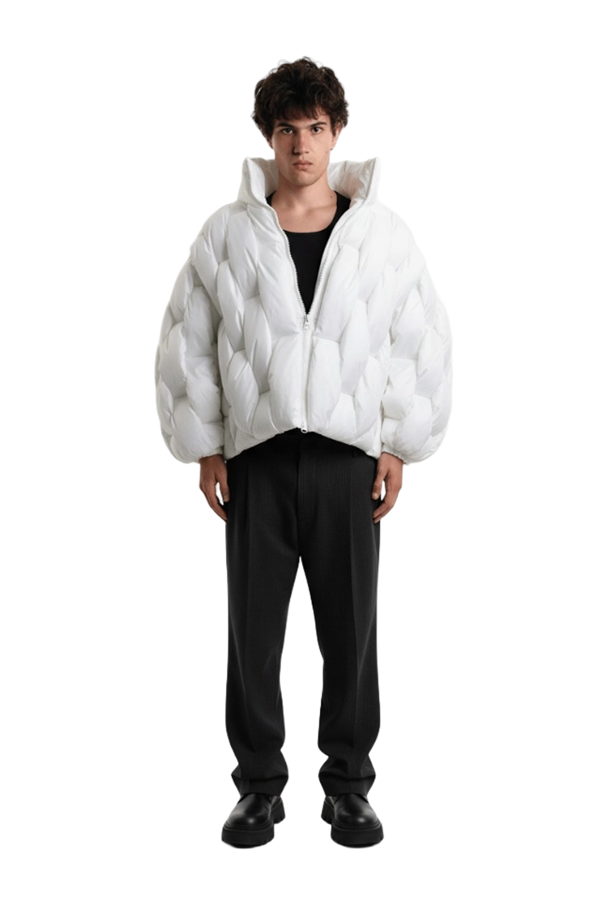 Pentagon Puffer - Blanc